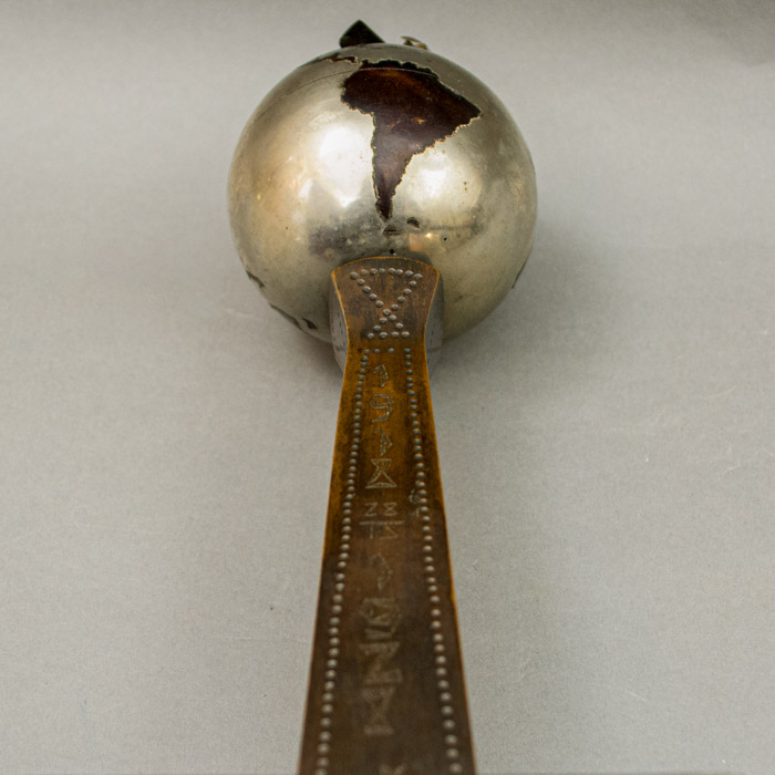 Czechoslovakia Liberation Globe and Airplane Trophy, detail