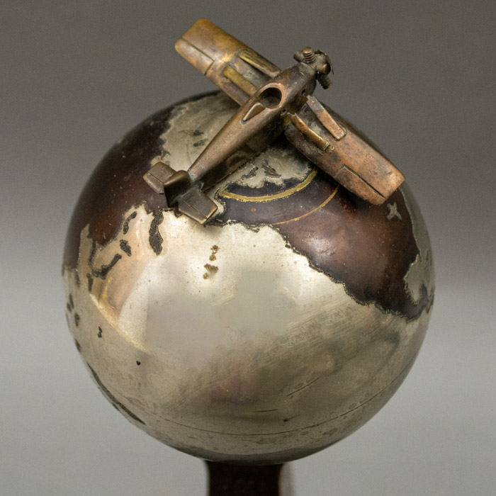 Czechoslovakia Liberation Globe and Airplane Trophy, detail