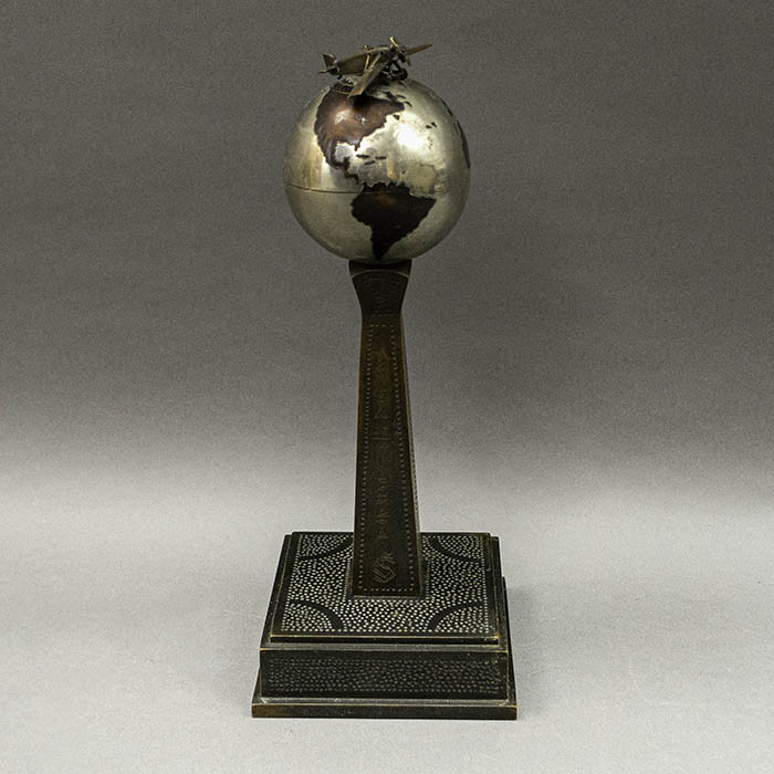 Czechoslovakia Liberation Globe and Airplane Trophy