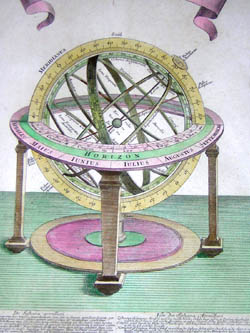 Print, Armillary Sphere and Orrery