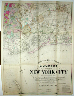 Wall Map, New York Metropolitan Area, 4 Sections