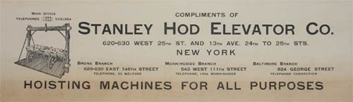 Promotional label verso
