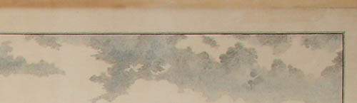 Detail of mat burn, upper margin (extends across top edge, can be matted out)