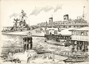 Drawings of the San Diego Waterfront