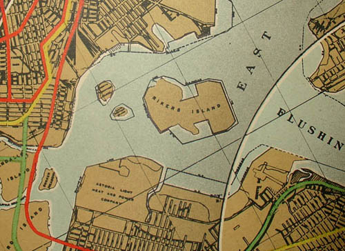 Detail of Rikers Island