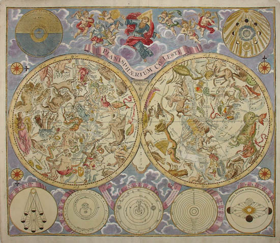 Celestial Chart, Double Hemisphere