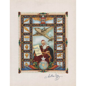 Szyk, Title Page Airmails of the World, Da Vinci Portrait