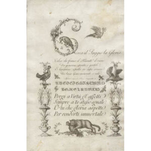 Cerca il Saggio la Gloria (Florentine calligraphy)