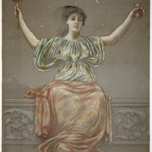 Pastel Drawing of an Allegorical Female Figure