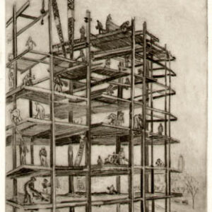 Columbus Circle, Erection of Skyscraper