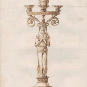 Neoclassical Caryatid Candelabrum Design