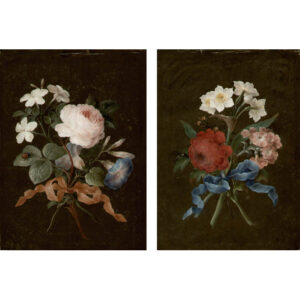 Pair of Barbara Regina Dietzsch Rose Paintings