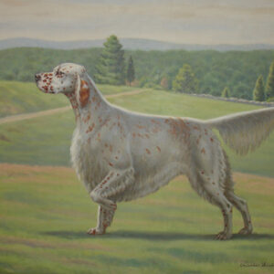English Setter, Oil Painting on Canvas