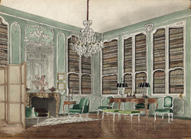 Louis XV Style Library Design