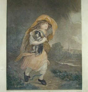 Girl in a Heavy Rain Shower