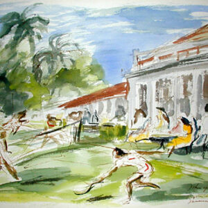 Tennis Players, Kingston Country Club, Jamaica