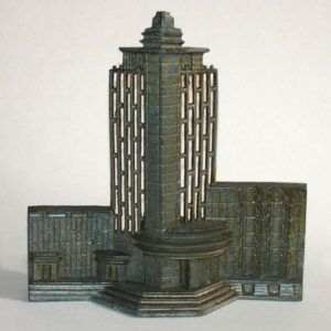 Architectural Model and Lamp, Art Deco