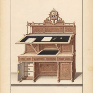 Pair of Biedermeier Writing Desk Designs