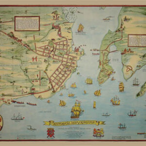 Pictorial Map, Kingston, Ontario, Historical M
