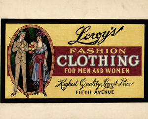 Fashion Illustration, Leroy's Clothing, Fifth Avenue, New York