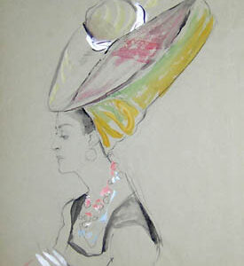 Lady in Large Headdress