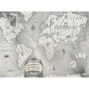 World Map, Magnetic Variations of the World
