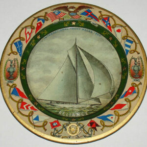 Tray, Commemorative, Reliance: International Yacht Races 1903