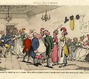 Print from Rowlandson's popular Miseries of Human Life series, 1808