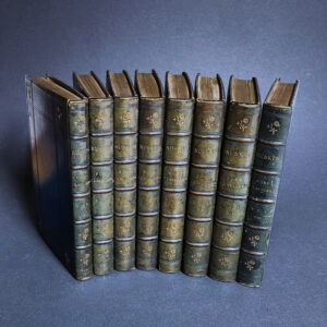 Ruskin Blue Leather Bound Book