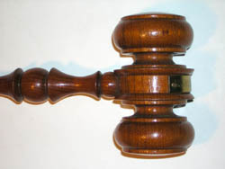 USS Oregon Gavel detail