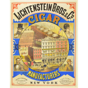 Lichtenstein Bros. & Co. Cigar Manufacturers, New York Poster