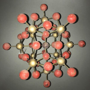 Molecule Model, red and gold