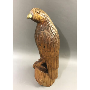 Carved wooden eagle