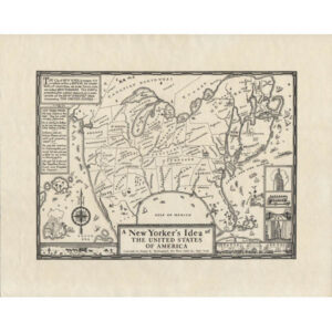 A New Yorker's Idea of the United States of America, Published West 14th Street