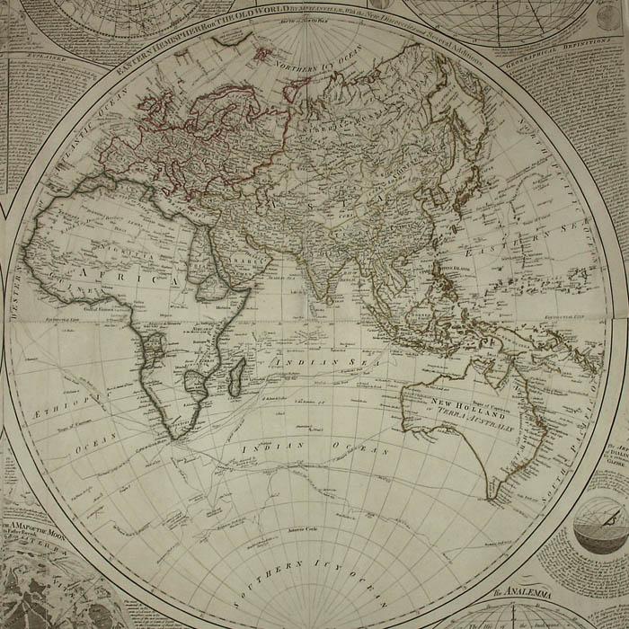 A General Map Of The World Or Terraqueous Globe, Eastern Hemisphere