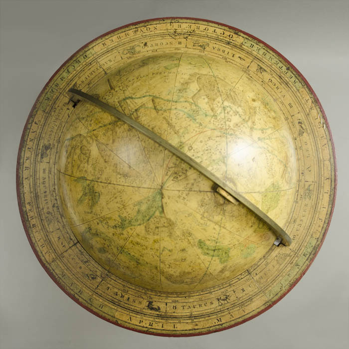 Josiah Loring 12-Inch Celestial Globe, top