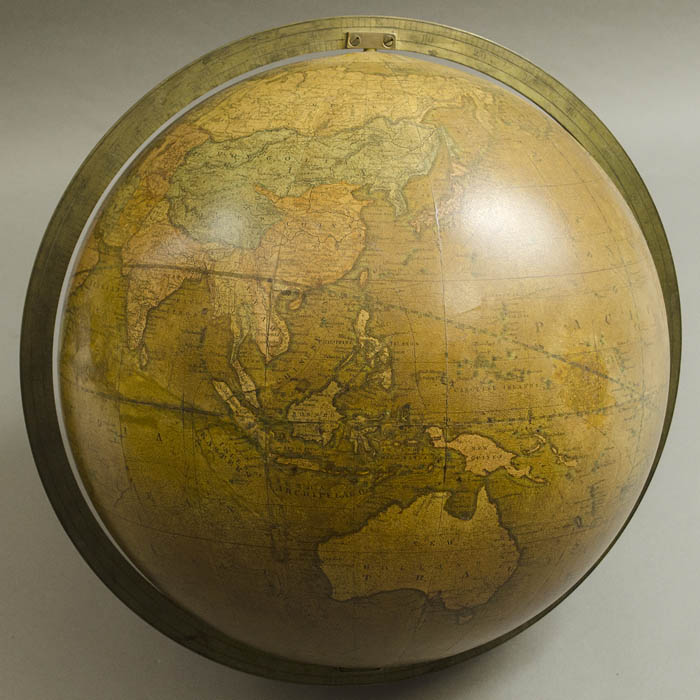 Josiah Loring 12-Inch Terrestrial Globe, Asia and Australia