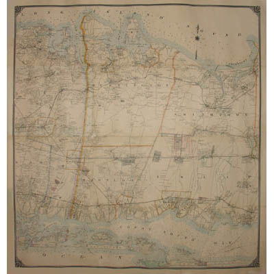 Map of Long Island Based Upon Recent U.S. Coast Surveys