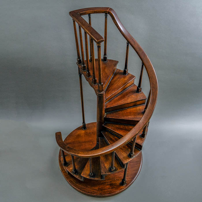 Spiral Mahogany Staircase