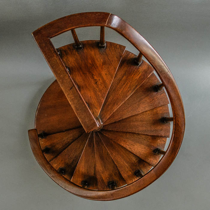 Spiral Mahogany Staircase
