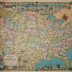 Ernest Dudley Chase, America the Wonderland, A Pictorial Map of the United States