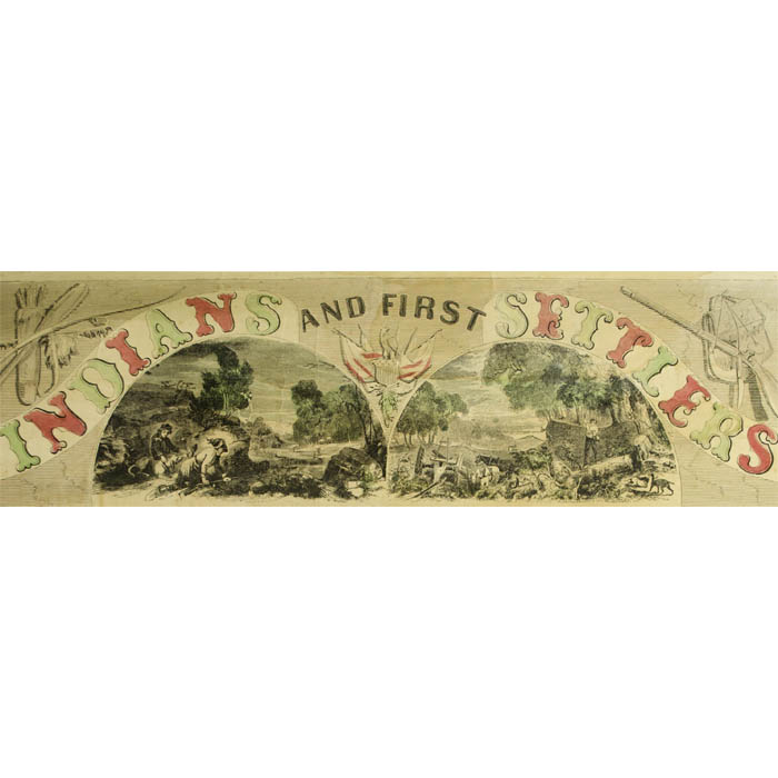 Indians and First Settlers, detail