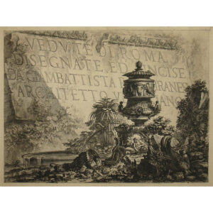 Vedute di Roma Disegnate ed Incise da Giambattista Piranesi Architetto Veneziano, Title Page