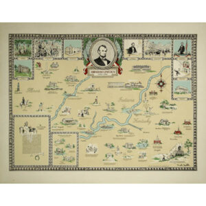 Abraham Lincoln Pictorial Map