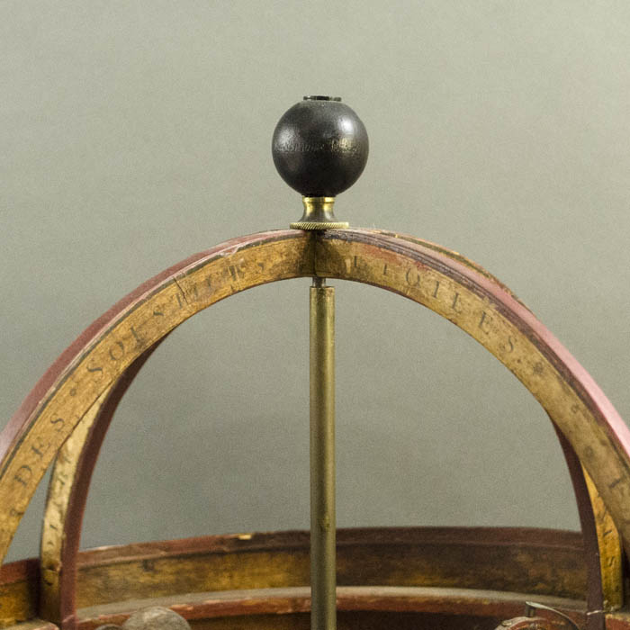 Pasteboard French Armillary Orrery, detail