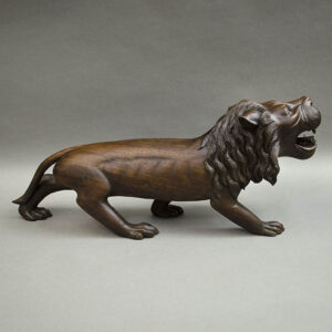 Striding Lion Figurine