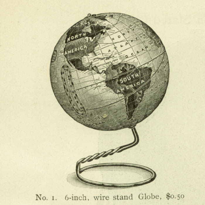Rand, McNally & Co. 6-Inch Terrestrial Table Globe, catalog