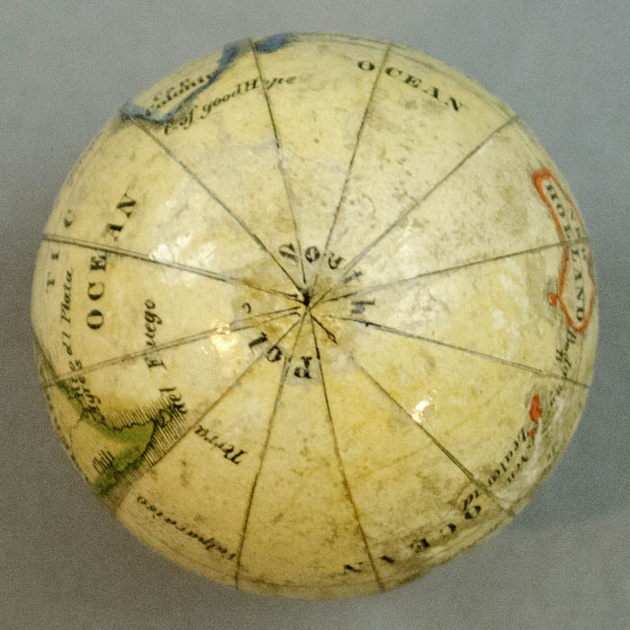 Bauer (attributed to) The Earth and Its Inhabitants, globe detail