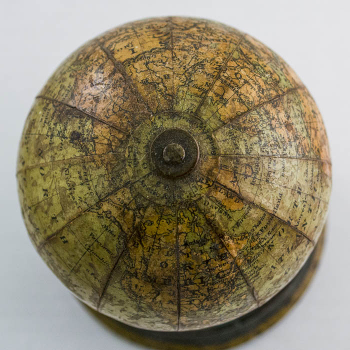 Joseph Schedler 3-Inch Terrestrial Paperweight Globe, detail
