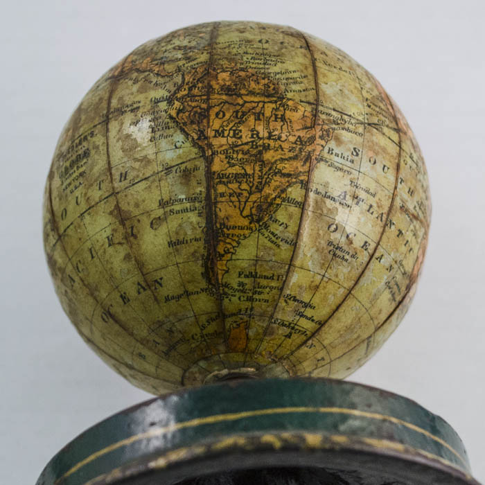 Joseph Schedler 3-Inch Terrestrial Paperweight Globe, detail